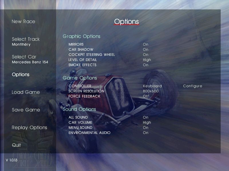 Spirit of Speed 1937 screenshot 5 for Sega Dreamcast